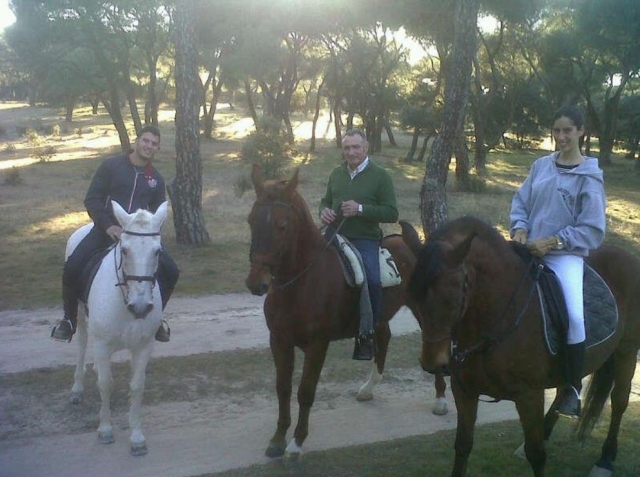  On a route with the horses 